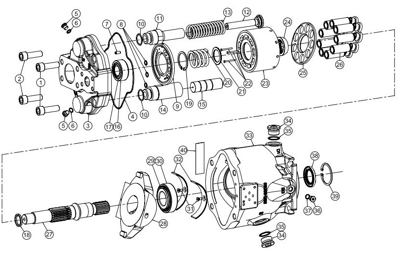 S2E-18460-5K Parker Hydraulic Seal Kit